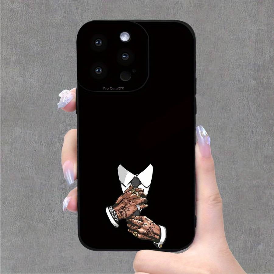 1Pc Black For iPhone X XS Handsome Suit Man Phone Case