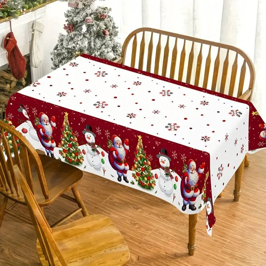 Christmas Tablecloth Color Mixed Color Quantity 2Pcs