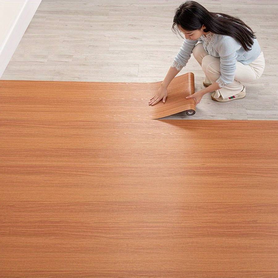 Self Adhesive Floor Stickers Deep Walnut 2 Rolls