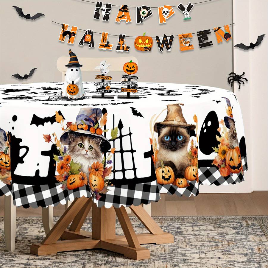 Halloween tablecloth decoration size Rectangle 60x120in or 150x305cm