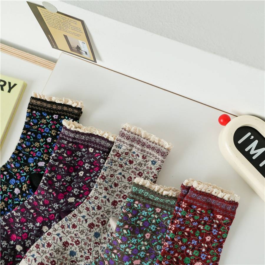 Women S Socks Color 1 Pair Black Size Asian Onesize