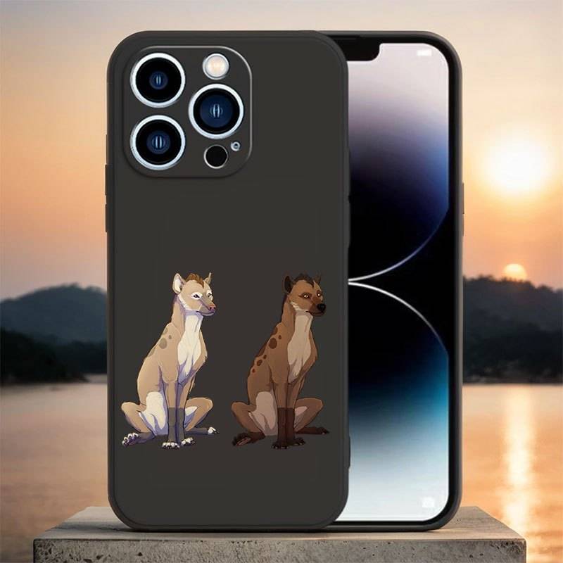 1Pc Purple For iPhone 7 8 SE2 SE3 African Wild Dog Phone Case