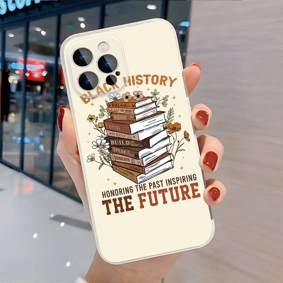 1Pc Ivory White For iPhone 15 Empowering Legacy Phone Case