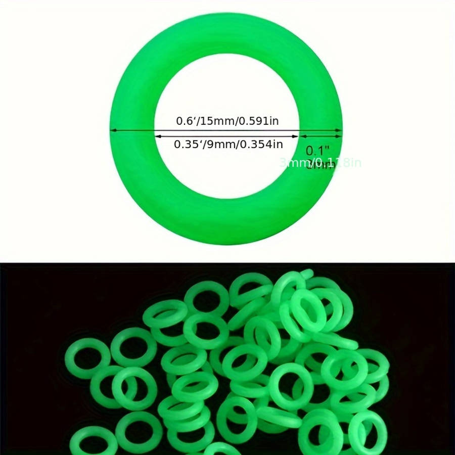 10pcs Green Camping Tent Peg Rings Plastic Fluorescent Night Fishing Stake