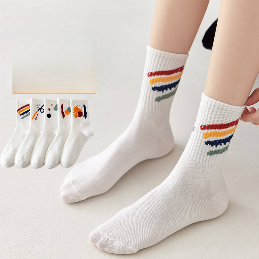 Women S Socks Color 5 Pairs To Mix And Match Size Onesize