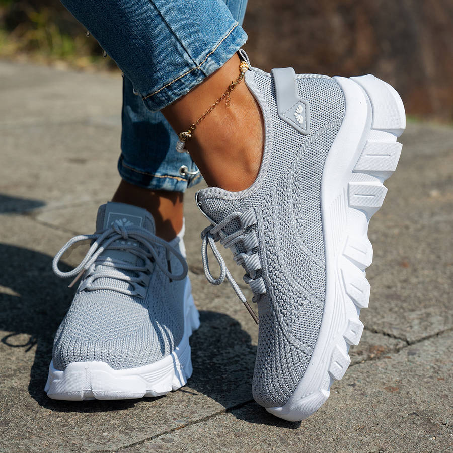 Women S Sneakers Color Grey Sizeuk 7.5