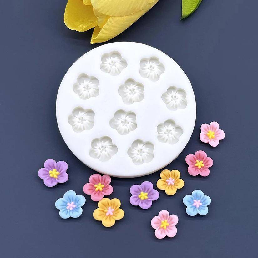 Suitable For Baking Molds Color 1Pc  10 Holes Mini Flower