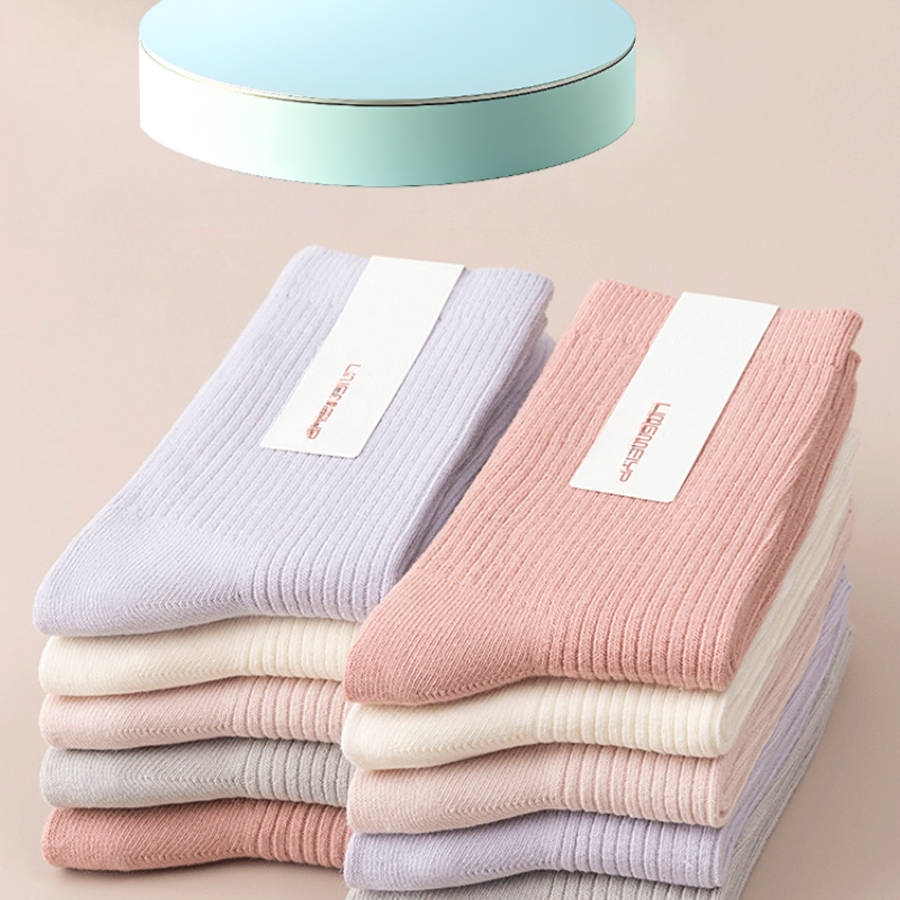Women S Socks Color 10 Pairs Mixed Color Combination Size Onesize
