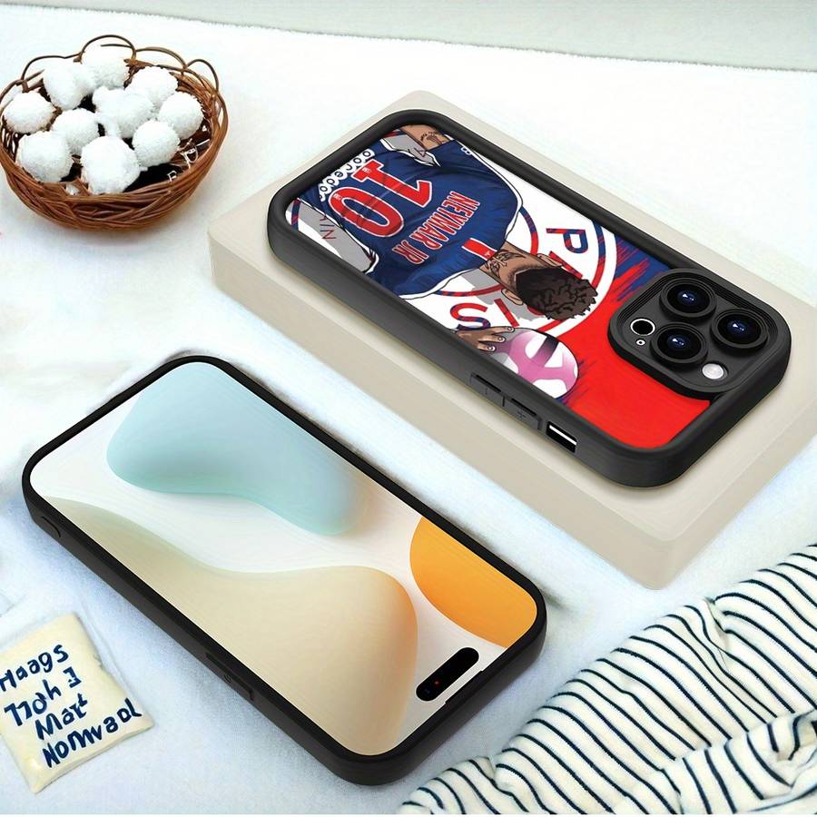 1Pc Black For iPhone 13 Mini Street Soccer Paris Phone Case
