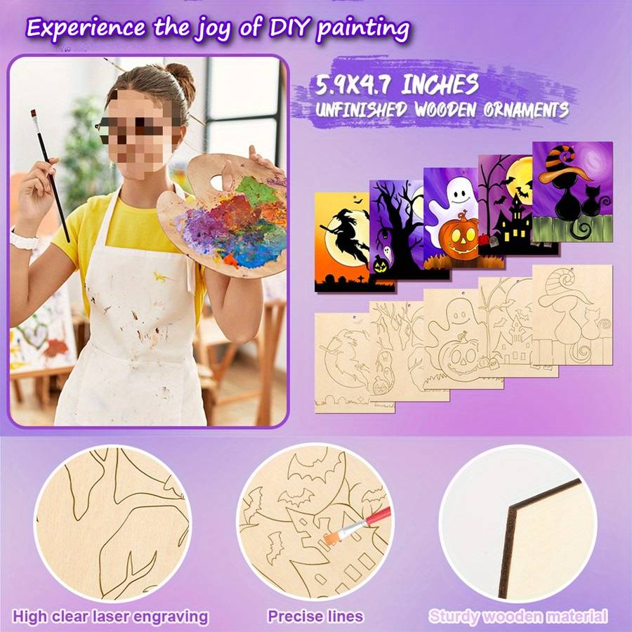 Halloween Decorations Size 14.99 X 11.94Cm Quantity 5Pcs Set