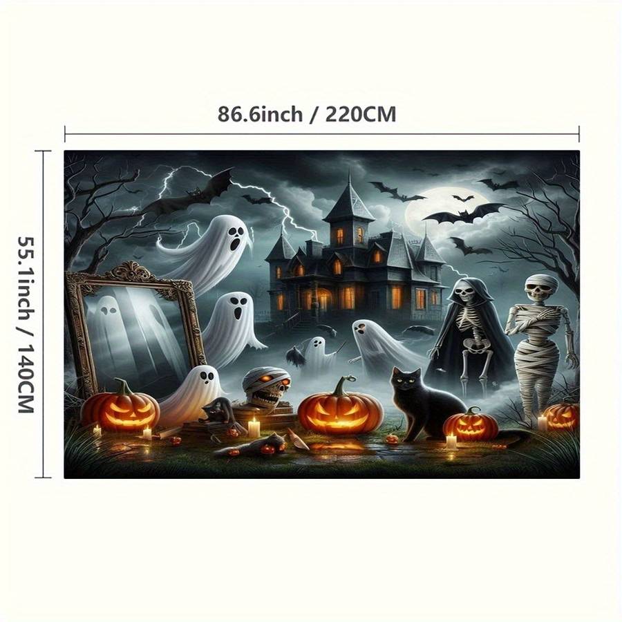 Halloween tablecloth decoration size Tablecloth 140cmx180cm