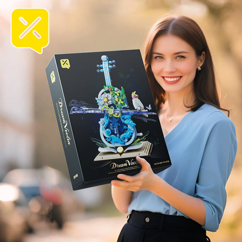 3D Puzzle Musical Instrument Model Color Blue