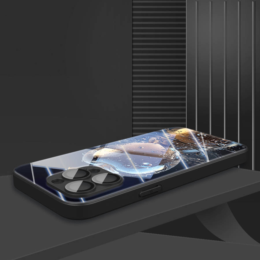 1Pc Mixed Color  For iPhone 13 Water Drop Crystal Apple Phone Case