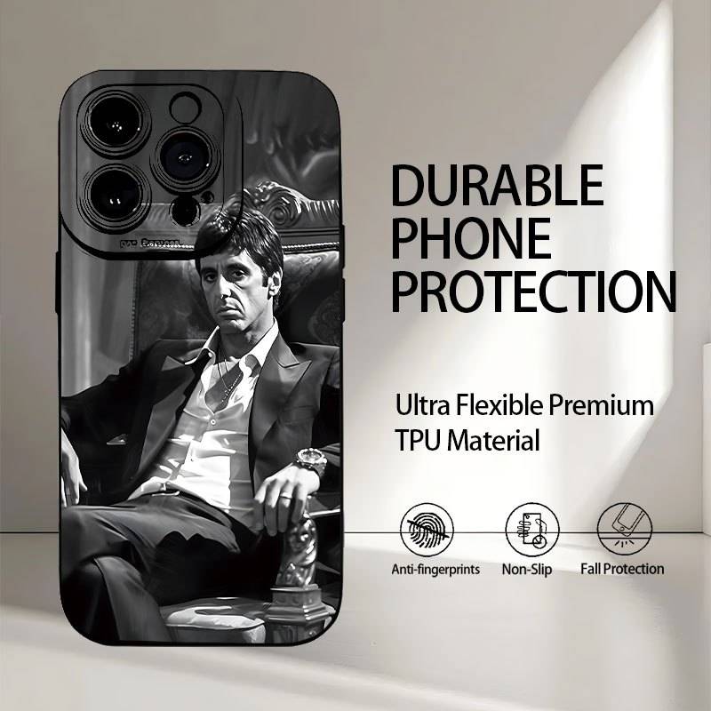 1Pc Black For iPhone 16 Pro Phone Case Phone Cover