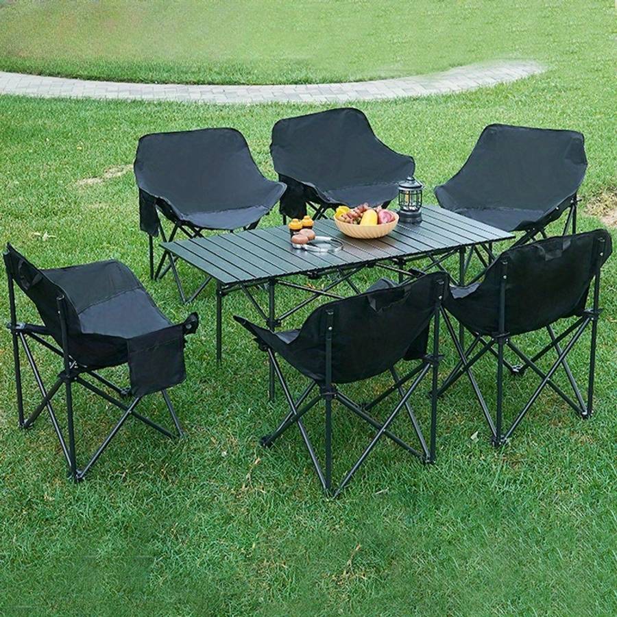 Outdoor Tables And Chairs Color White Egg Roll Table  Moon Chair*6