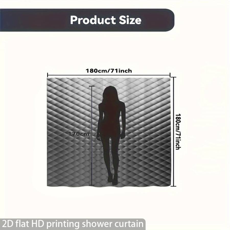 Waterproof Shower Curtain Color A Size Shower Curtain 120Cm*200Cm