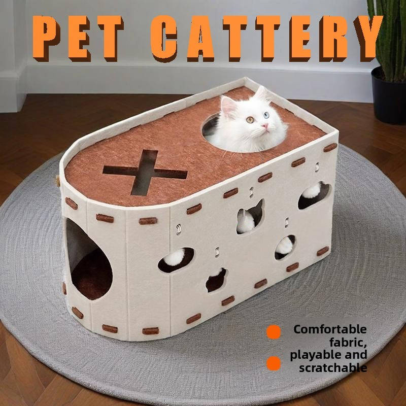 Pet supplies color Beige Color size Hole Nest