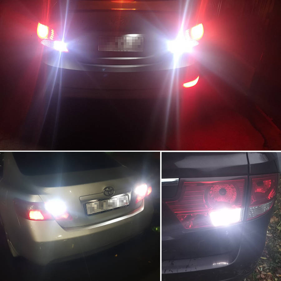 2pcs Red LED Turn Signal Lamp Bulbs T15 W16W 921 912 T16 902 Super Bright 45 SMD 40