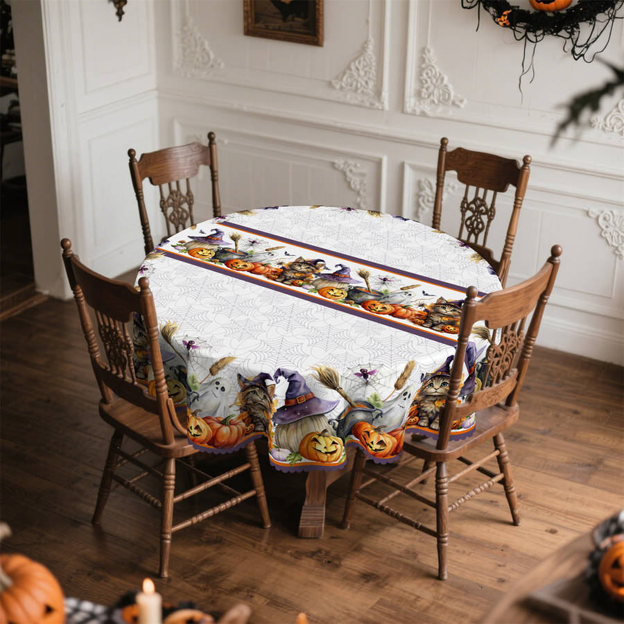 Halloween tablecloth decoration size Rectangle 60x86inch or 152x220cm
