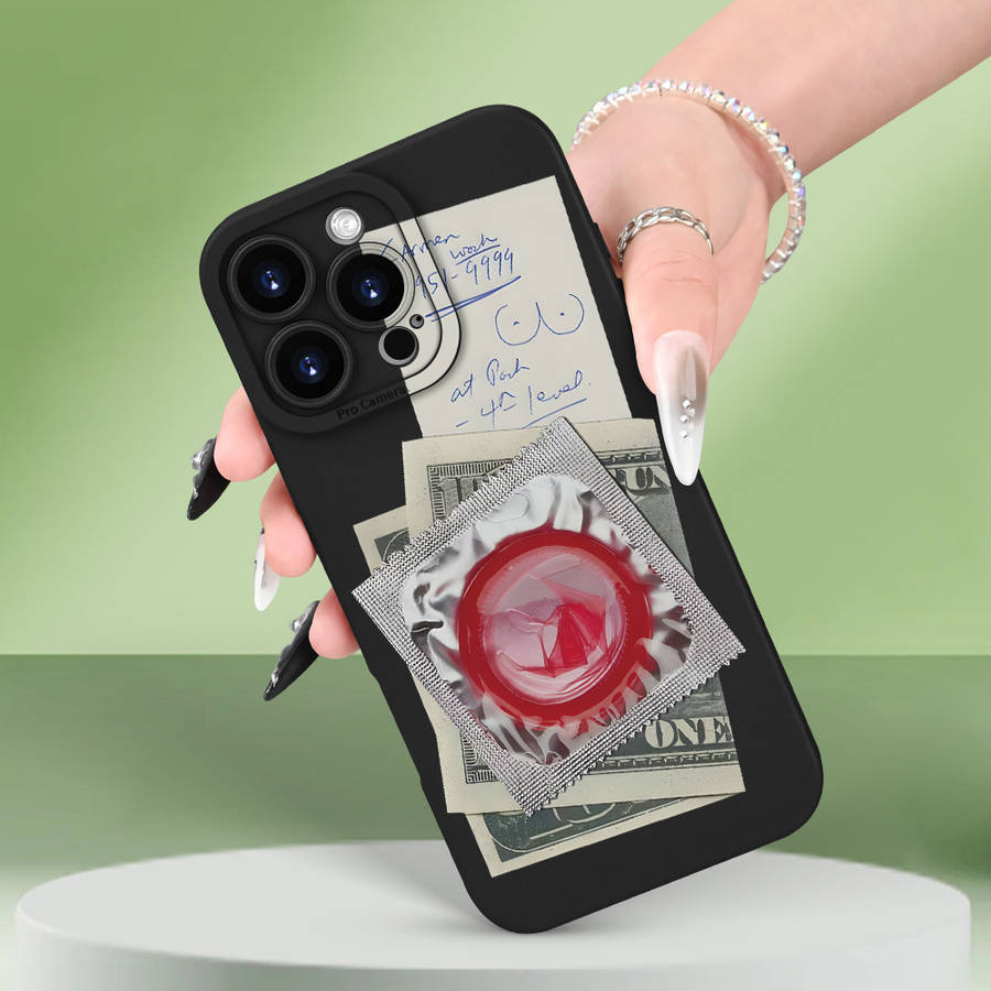 1Pc Black For iPhone Se Phone Case Phone Cover