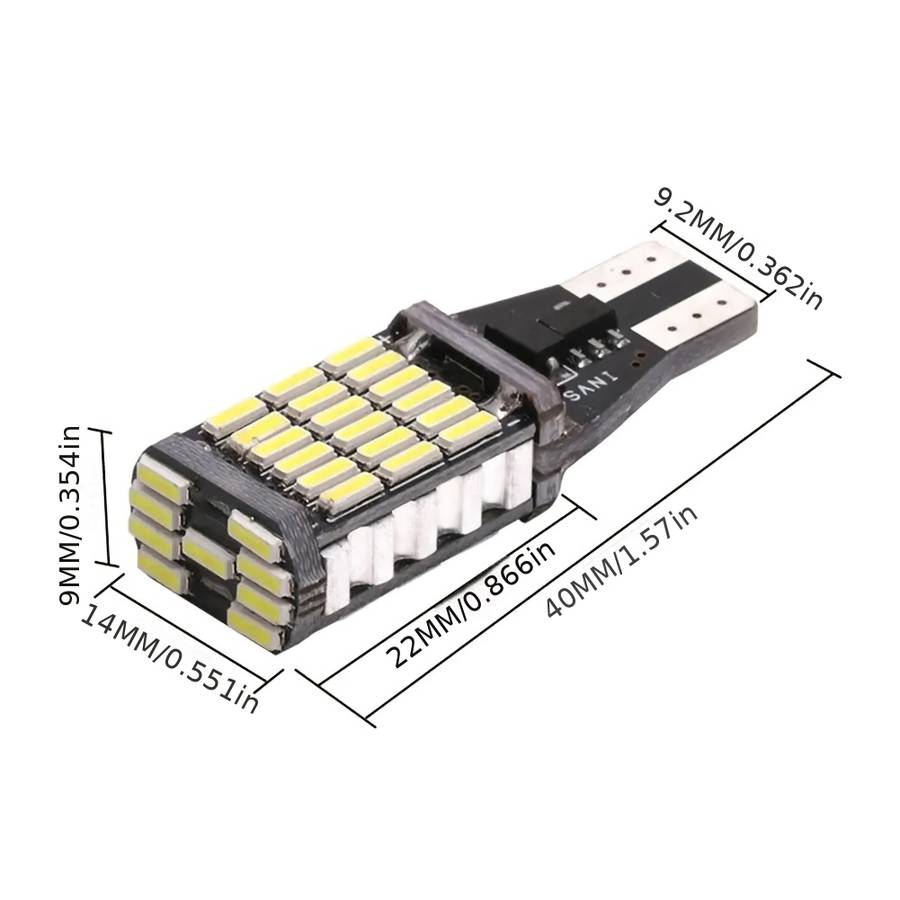 Car Lights Model T15 Quantity 8Pcs