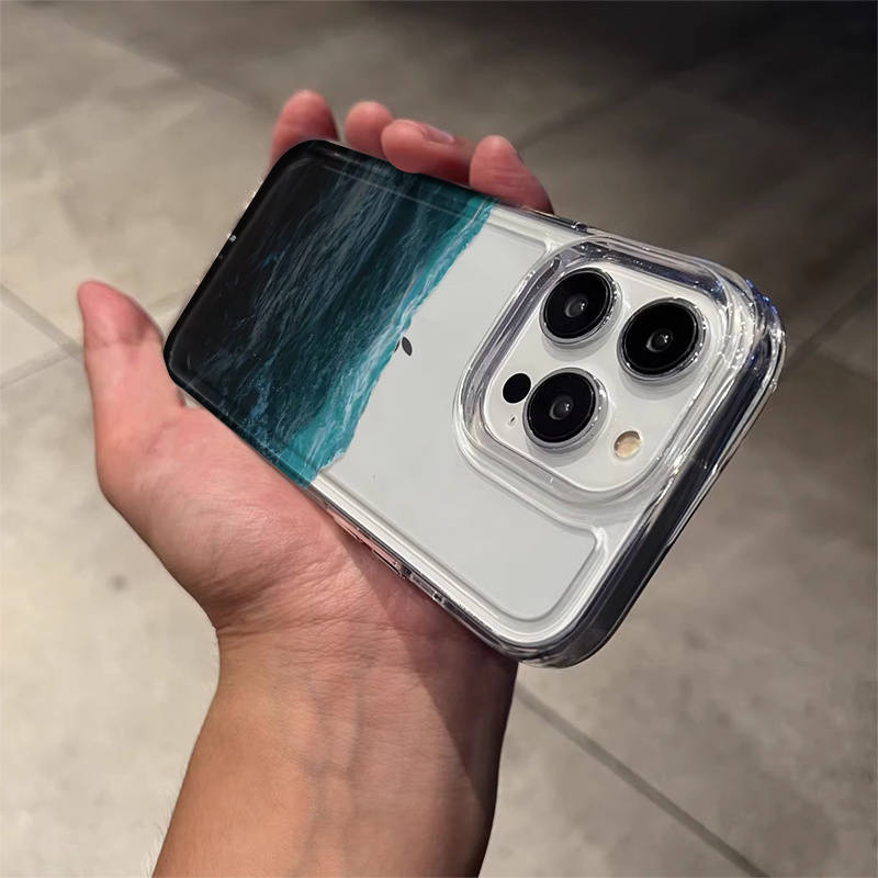 1Pc Transparent For iPhone 15 Pro Max Phone Case Phone Cover