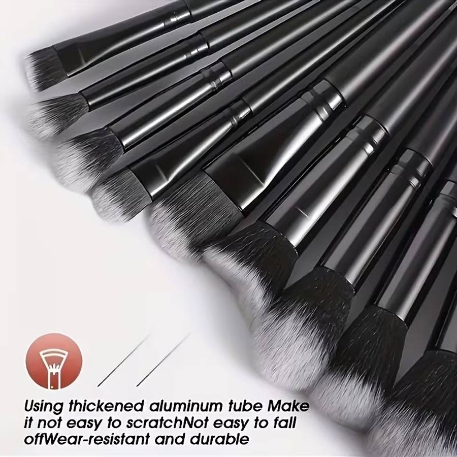 Makeup Brush Set Color 13 Black Items  Cloth Bag