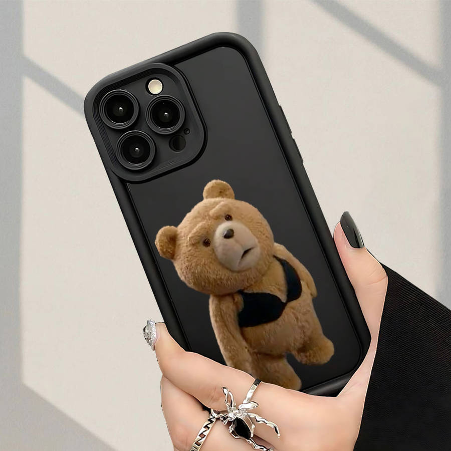 1Pc Black For iPhone 16E Phone Case Phone Cover