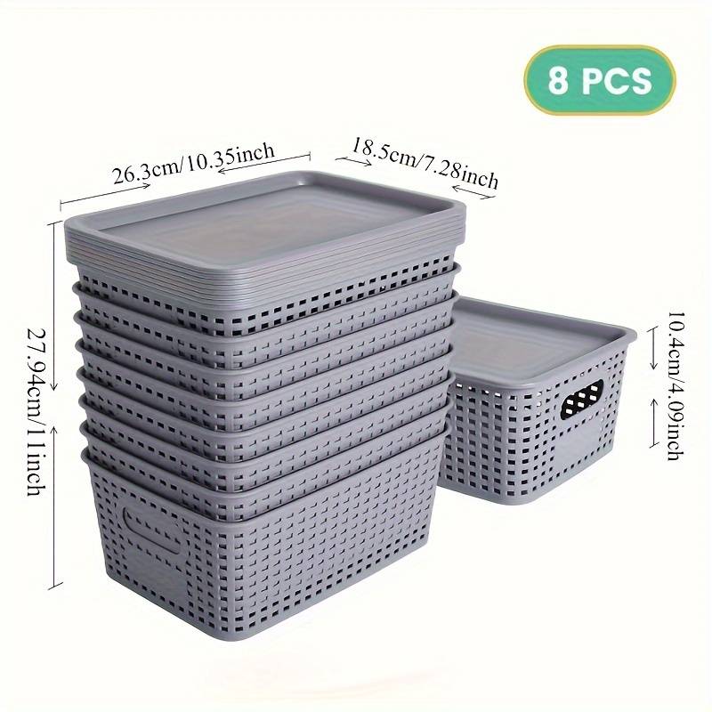 Storage And Organizationcolor Gray 6 Piece Set With Cover