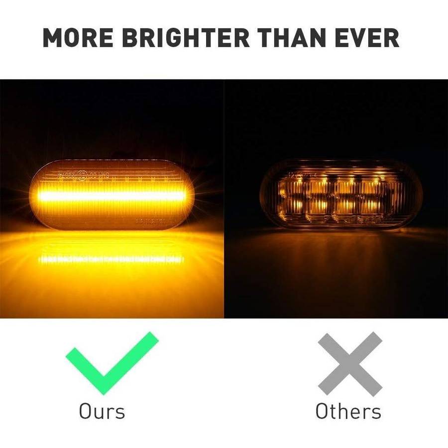Car Lights Color 2Pcs Black Not Dynamic