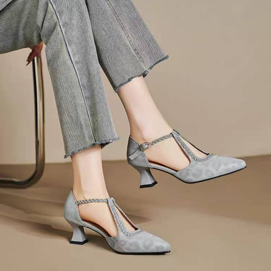 Women S High Heels Color Grey Sizeuk 4