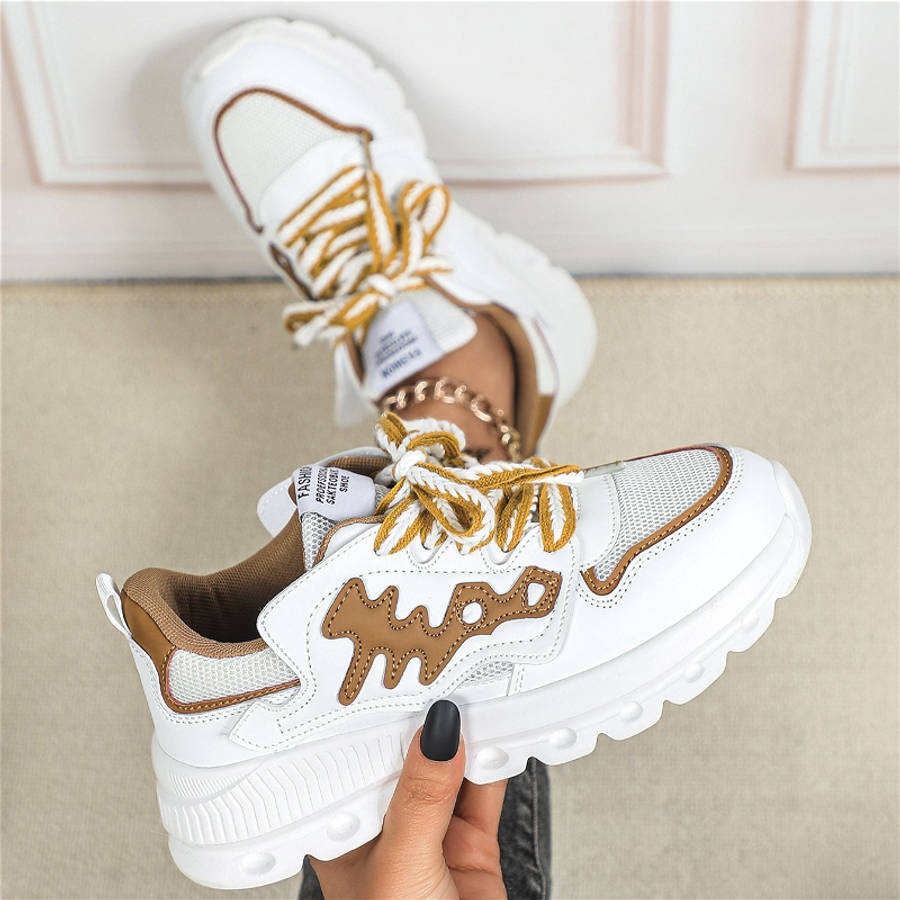 Sneakers Color White Brown Sizeuk 9