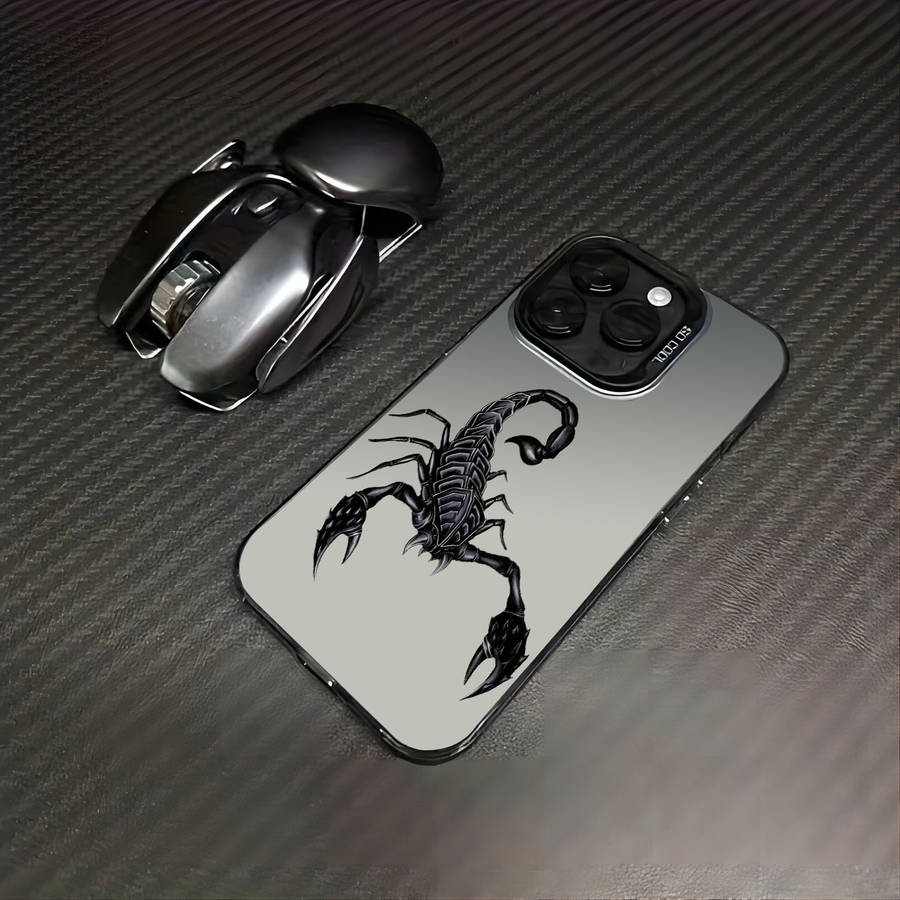 1Pc Black For iPhone X XS Toxic Tail Scorpion Phone Case
