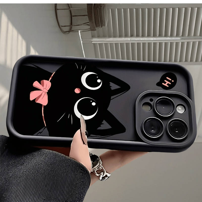1Pc Black For iPhone 15 Plus Phone Case Phone Cover