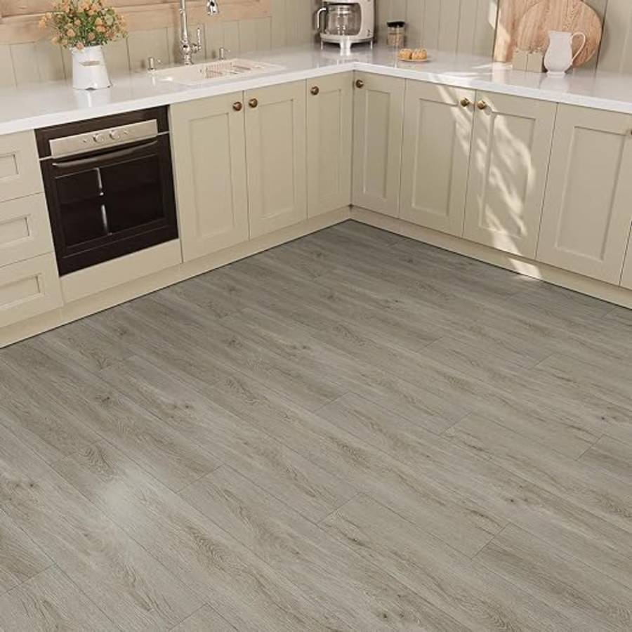Self Adhesive Floor Stickers Maple Birch 40*500