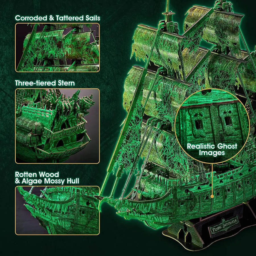 3D Jigsaw Puzzle Model Ship Items Fluorescent Version  Flying D