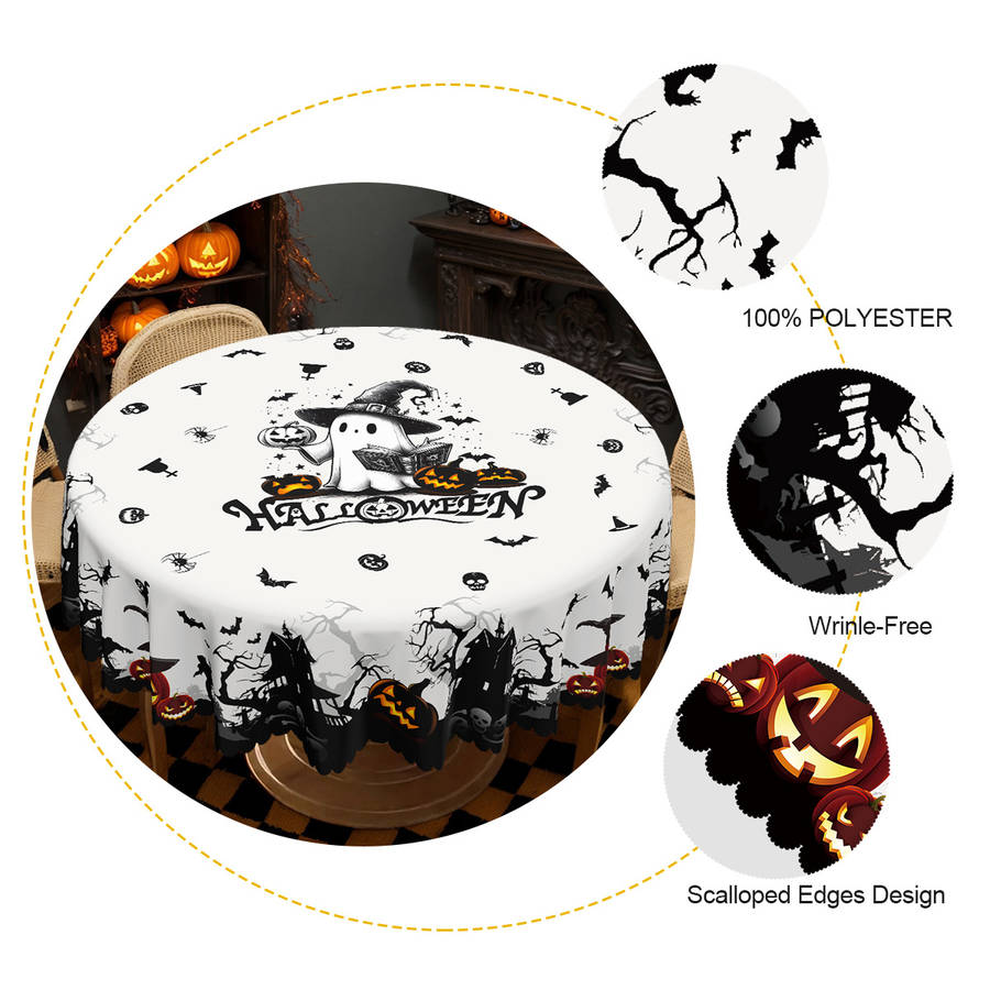 Halloween tablecloth decoration size 60Inch or 152cm Round