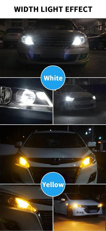 Car Lights Color White Storage 6Pcs