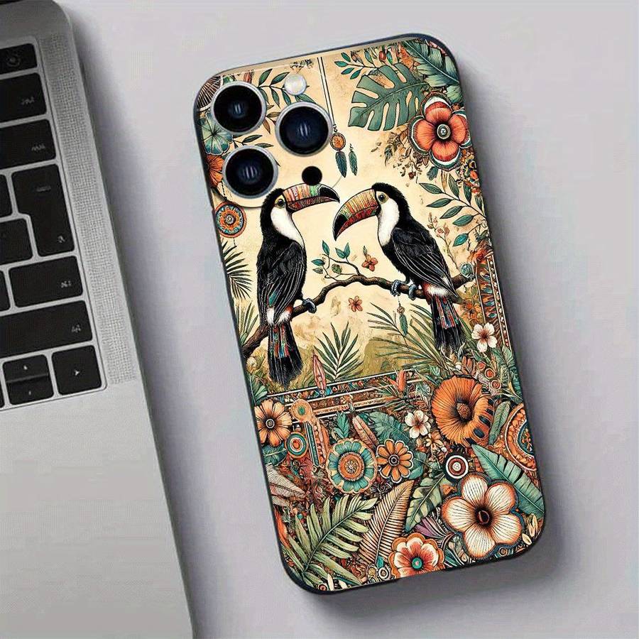 1Pc Black For iPhone 12 Pro African Style TPU Phone Case