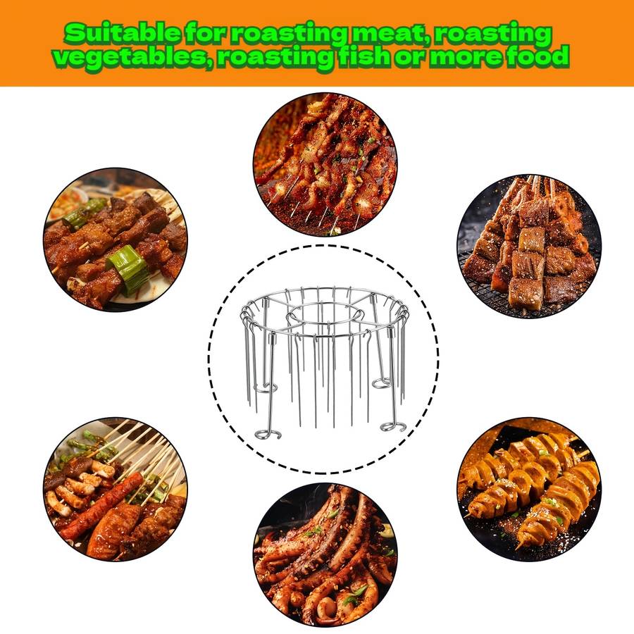 Grill Rack Model Detachable  Upgraded Version Includes Bbq Skewers