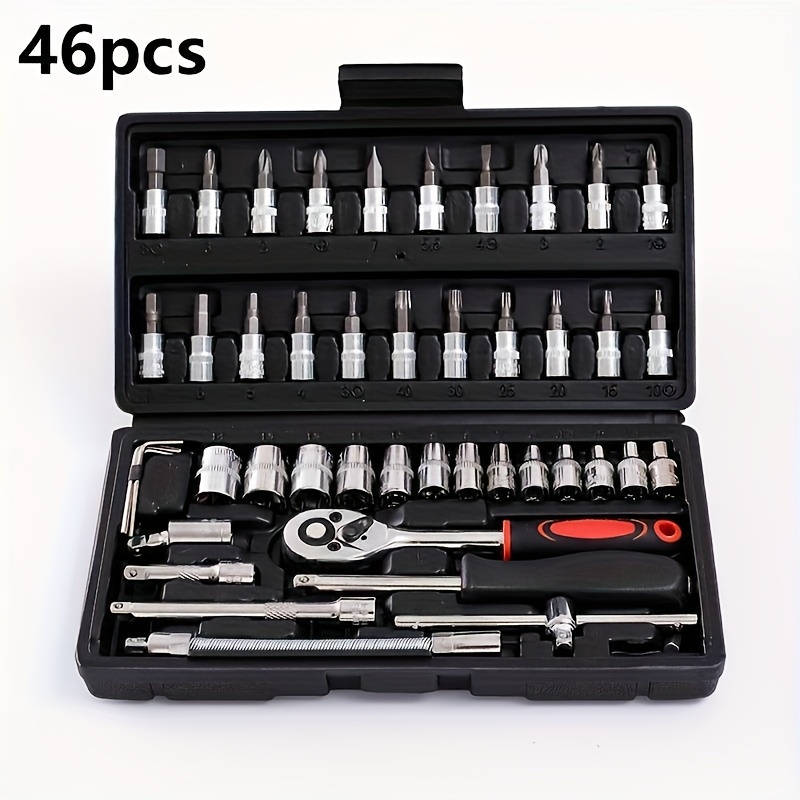 Screwdriver Bit Tool Set Color Black 46 Piece Set