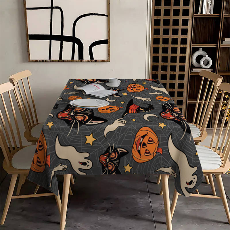 Halloween tablecloth decoration size 140 x 220cm or 55 x 86inch