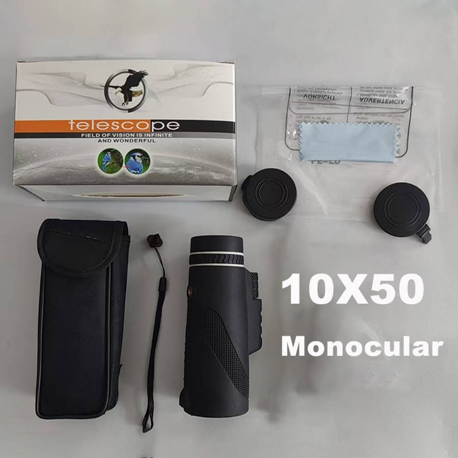 Professional Long Range High Definition Viewing Telescope Cost Bright Black Set