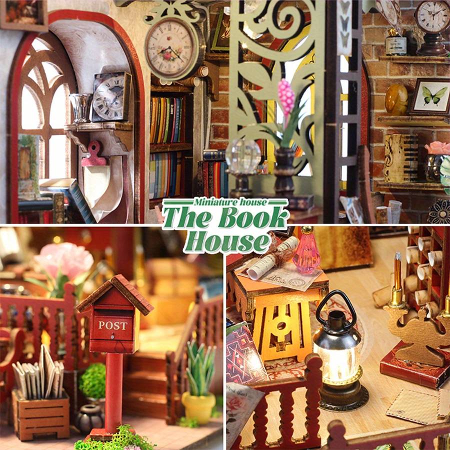 Building Toy Architectural Model Toy Set Style Bookstore