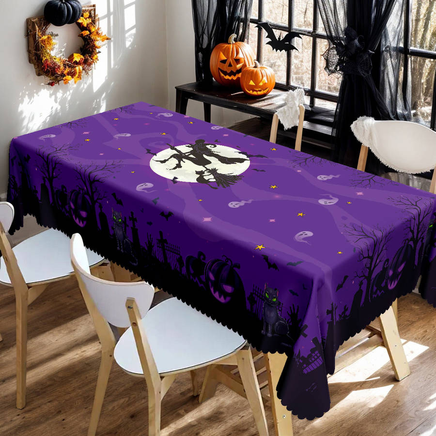 Halloween tablecloth decoration size 60x86in or 152x220cm Rectangle