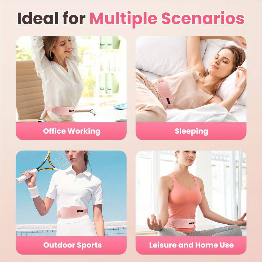 Portable Electric Heating Massage Pad With5 Levels Of Heat