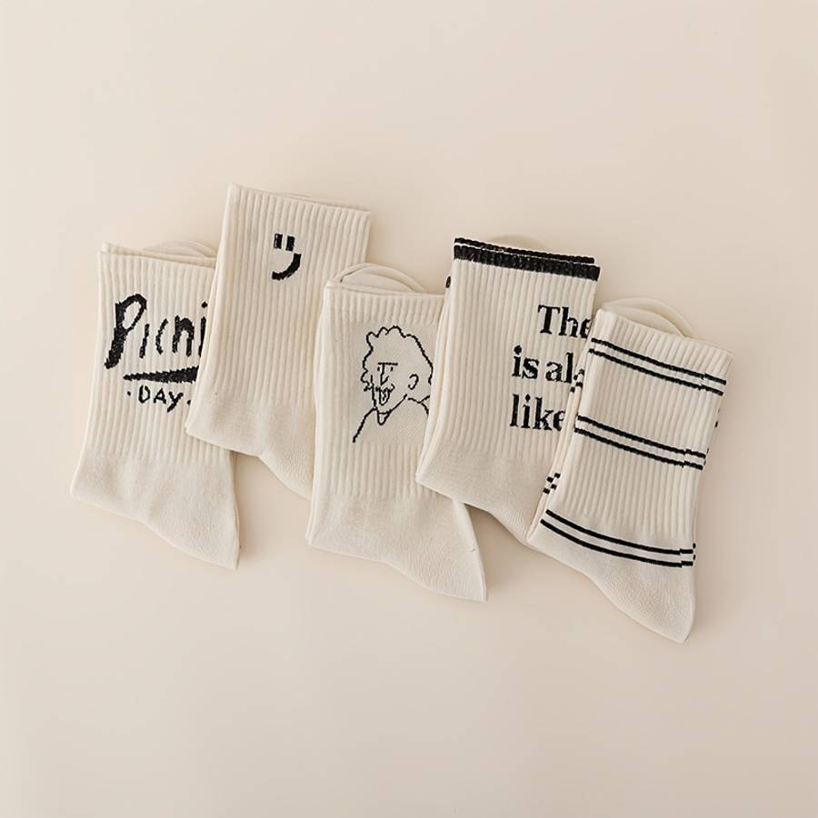 Women S Socks Color 5 Pairs To Mix And Match Size Onesize