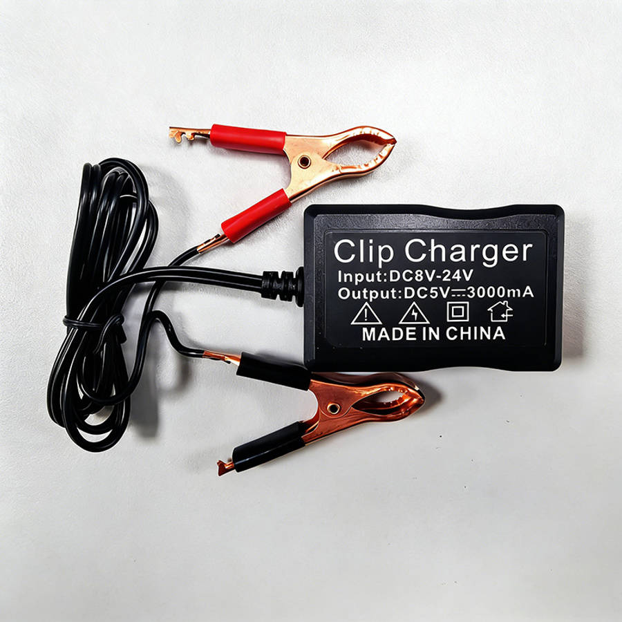 Versatile 1Pc 8V12V24V Alligator Clip Charger Battery Converter Power For Home