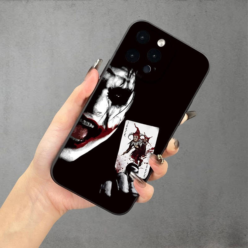 1Pc Black For iPhone 13 Pro Max Mr Joker Black Angel Eye Phone Case