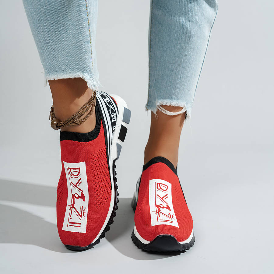 Women S Sneakers Color Red Sizeuk 3.5